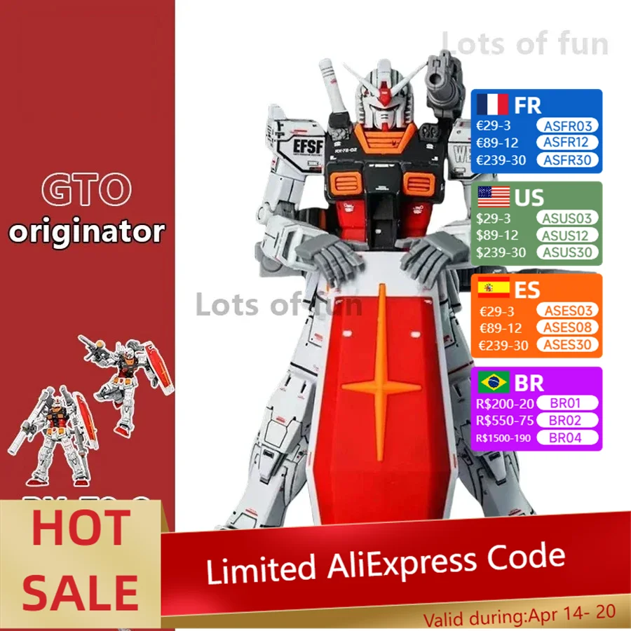 

Xingdong Original XD Thunder Color Version Yuanzu GTO RX-78-2 HG1/144 Yuanzu Assembled Model Kit Mecha Collection Ornaments