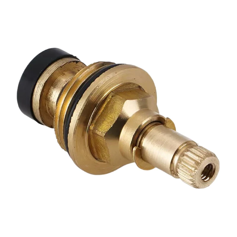 Brass Slow Opening Spool Faucet Hot And Cold Water Spool G1/2 Kitchen Sink Mixer Tap Stream Sprayer Head Yellow Mixer Tap