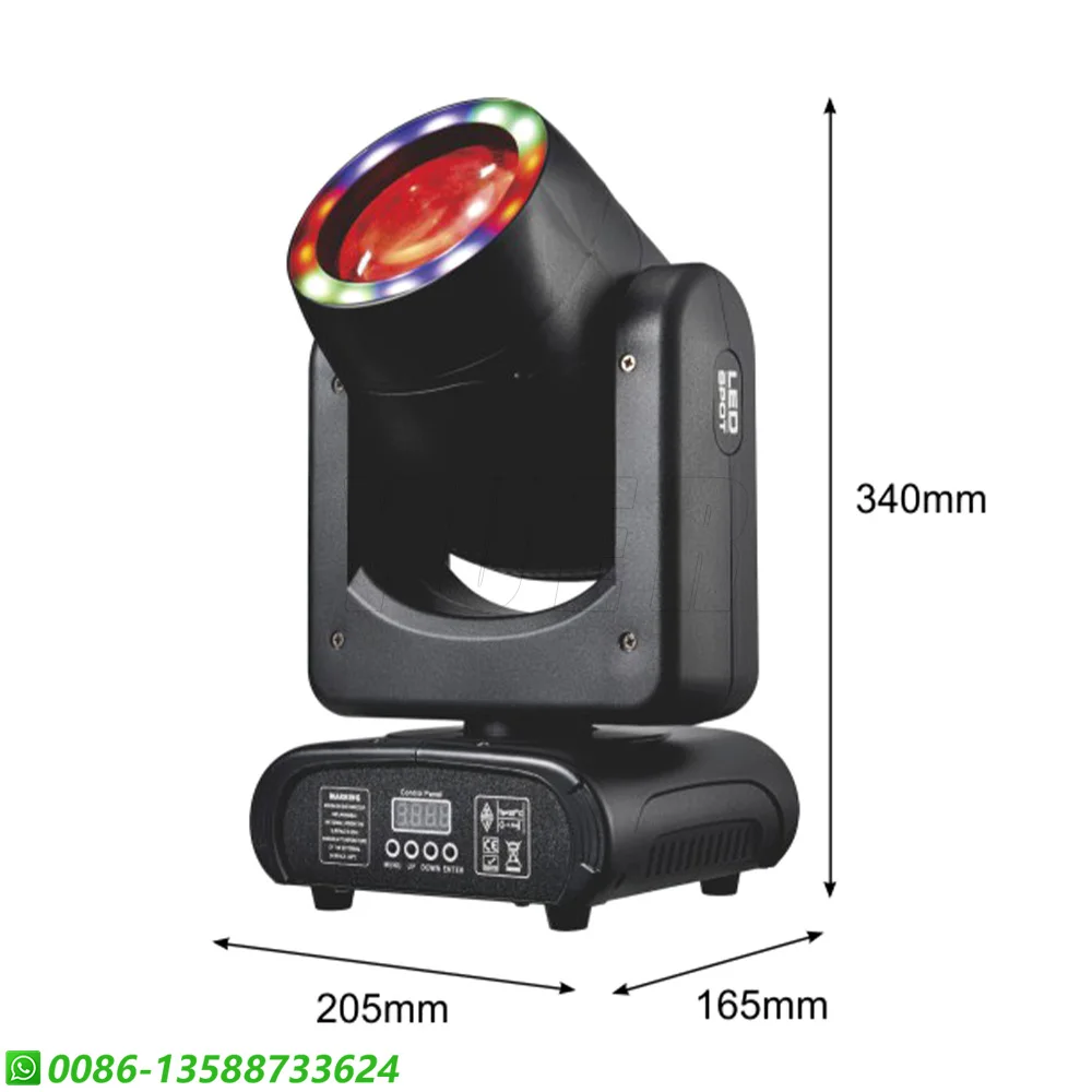 Imagem -05 - Led Beam Spot com Cabeça Movente 120w Beam 150w Power com Abertura Rgb Smd Lâmpada Talão para Festa de Casamento Natal dj Disco Stage Lights