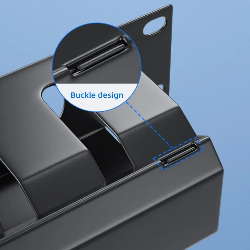 معدن 19 بوصة 1u 24 المستوى 48 فتحة منفذ رف خزانة الشبكة مدير إدارة الكابلات