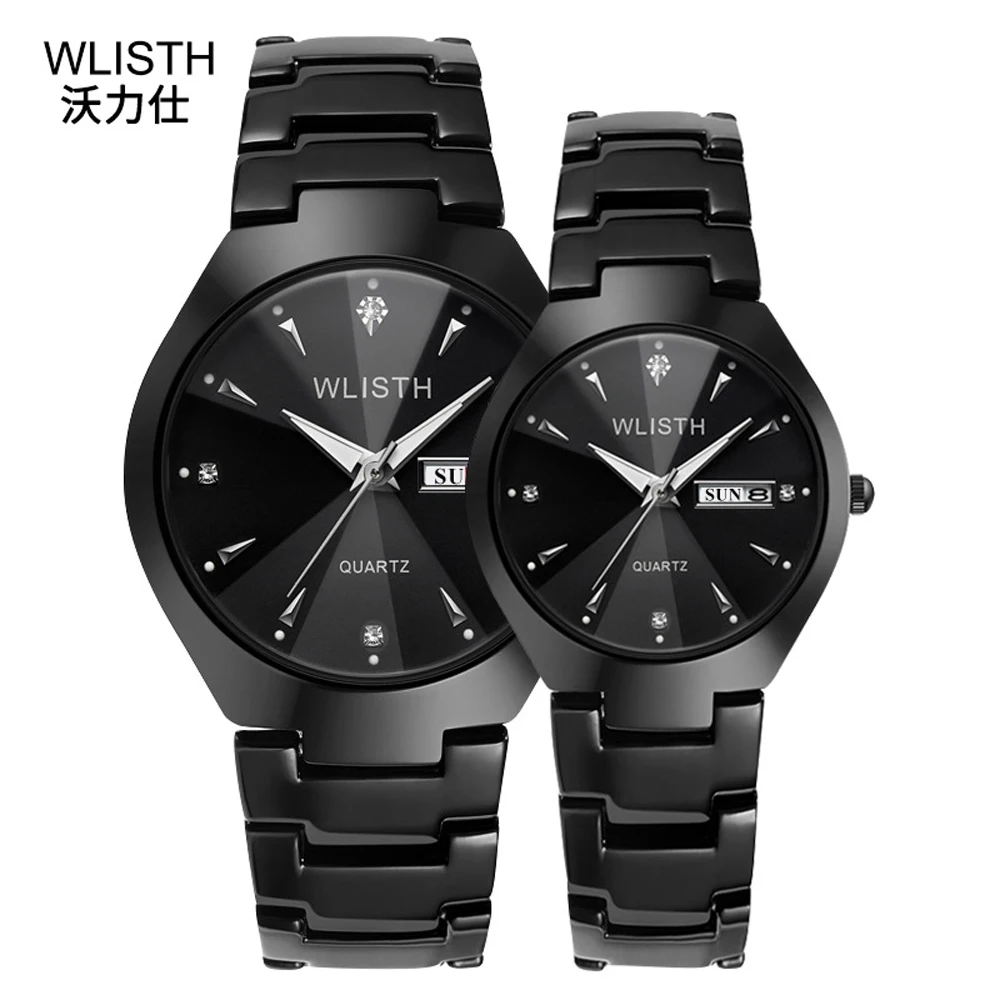 

WLISTH Business Quartz Watch for Men and Women Wristwatches Top Brand Luxury Couple Watches Paired Hours Fashion Lovers Watches