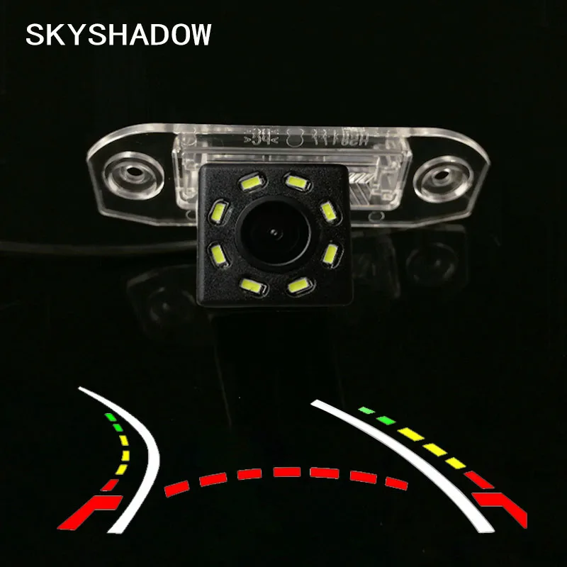 For Volvo S40 S60 S80 XC90 XC60 V60 S80L S60L S40L HD Wireless Car CCD Rear Camera Fisheye 8 12 led dynamic Night Vision bracket