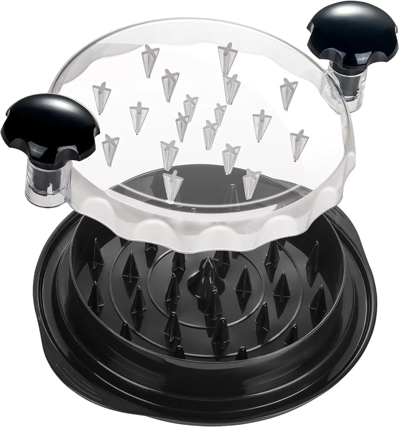 

Upgraded 12in Chicken Shredder with 4 Ball Bearings, Ergonomic Handle, Anti-Slip Base, Dishwasher Safe, Heat Resistant, BPA Free