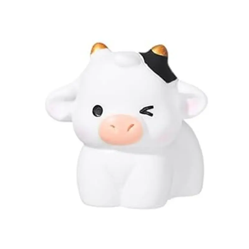 【TODAY-ONLY!】Garden Decor For DIY Fairy Outdoor Moss Ornamentations- 48 Pcs Mini Cow Figurines Resin Cows Miniature Cute Tiny An