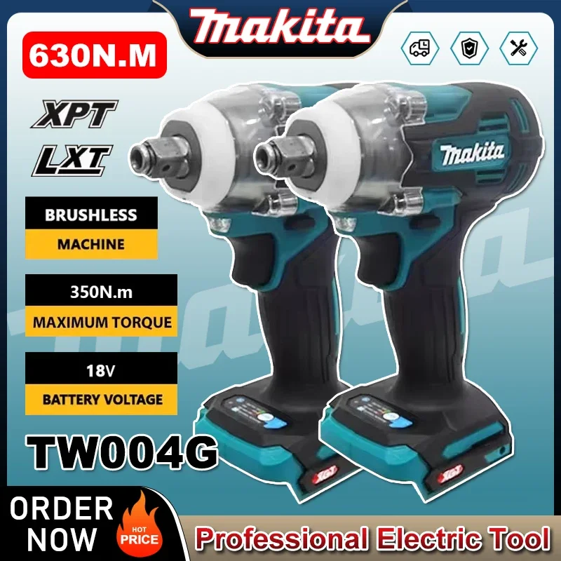 Makita TW004G 630N.m Brushless Screwdriver Machine Cordless Electric Screwdriver Rechargable Drill Driver For 18V Battery