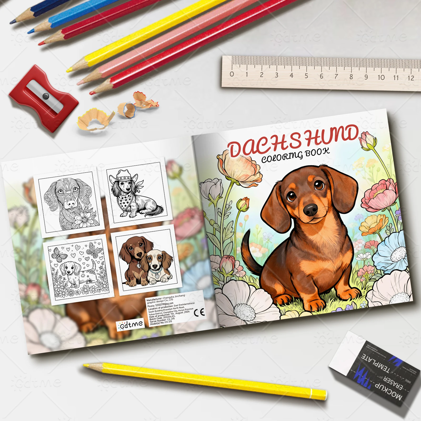 Dackel-Malbuch für Erwachsene und Jugendliche mit niedlichen, gemütlichen täglichen Aktivitäten zur Entspannung (Cozy Spaces Coloring) – Detail 2