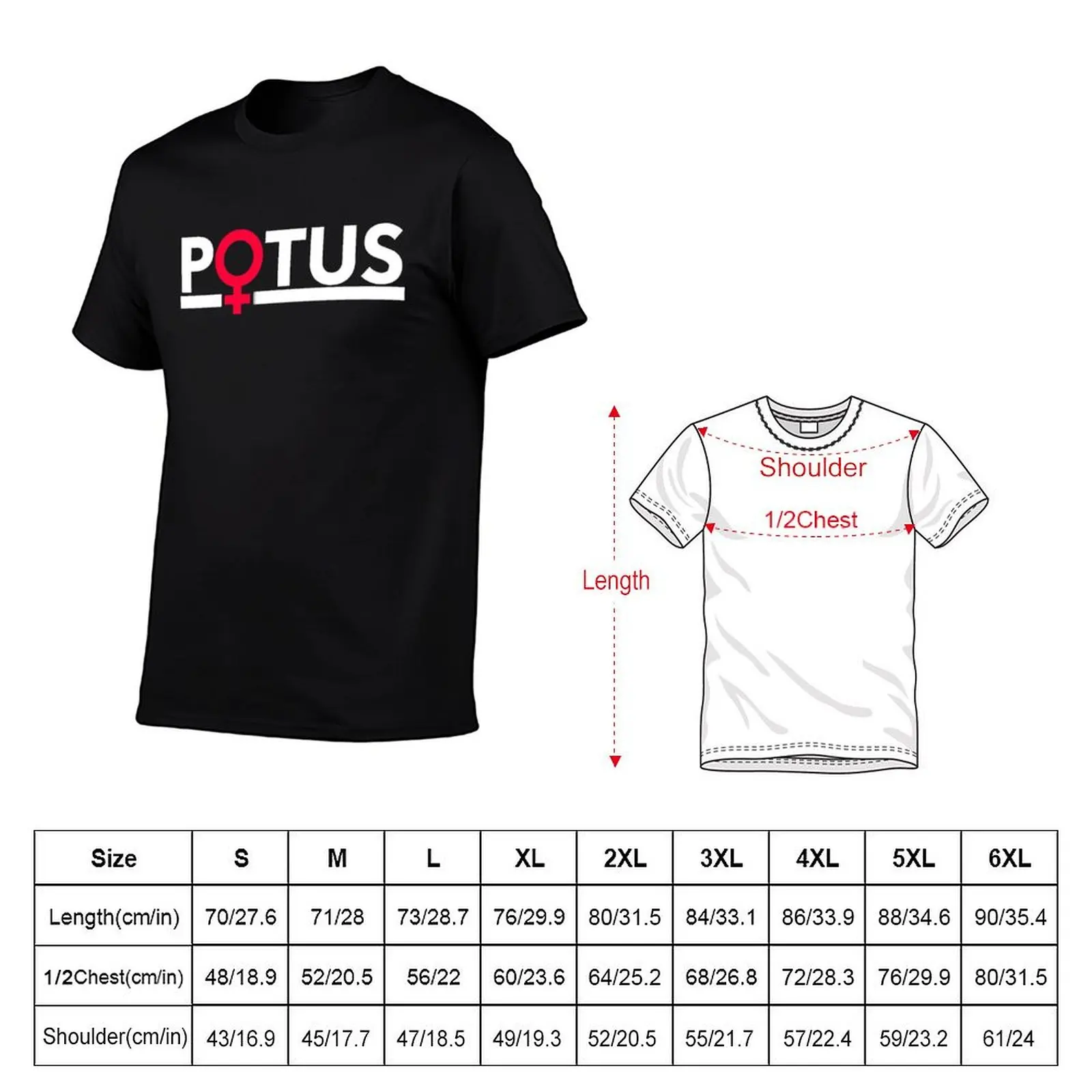 Potus - Venus Symbol T-Shirt Casual Loose Short Sleeve Tee for Men