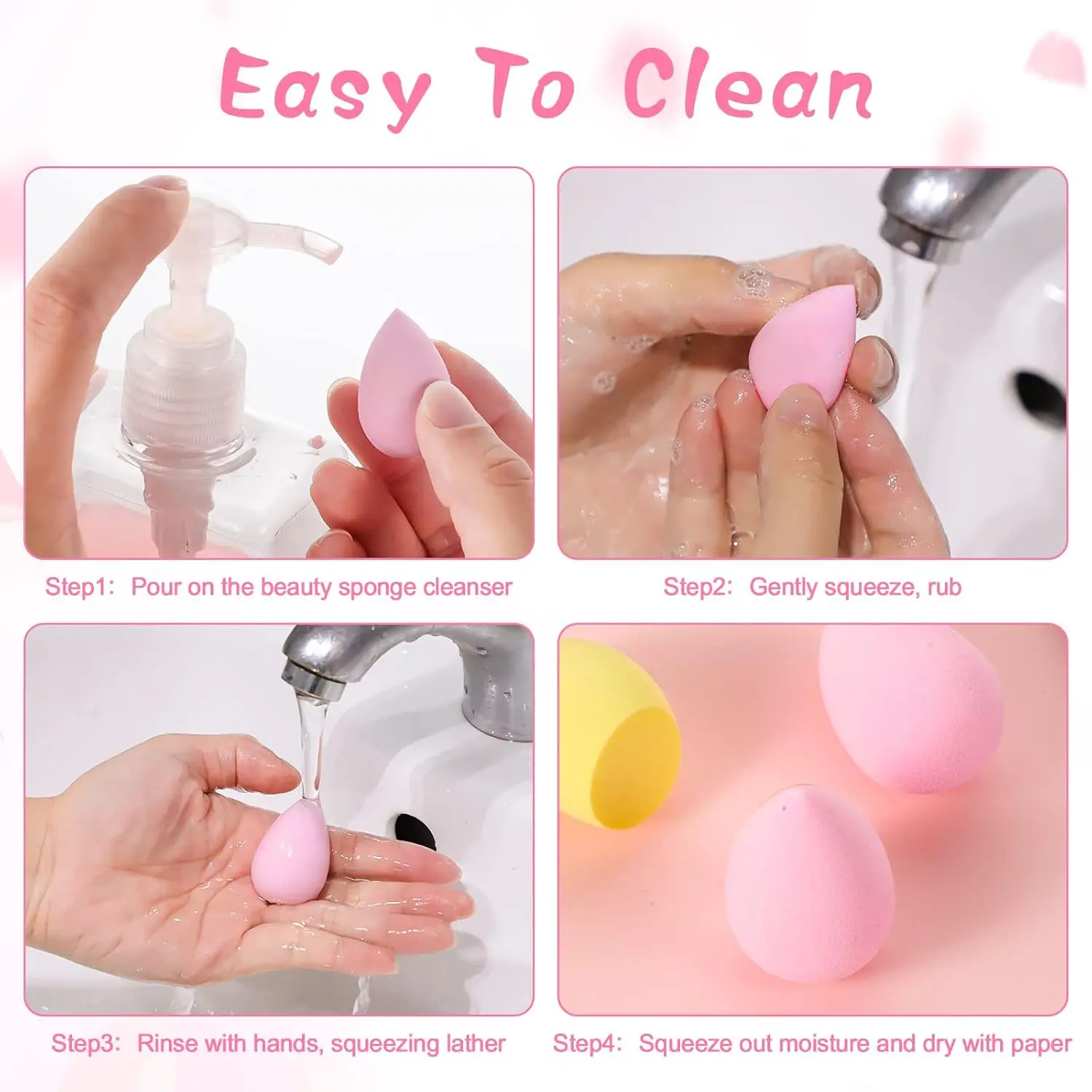 40Pcs Mini Makeup Sponges, Multi-Colored Beauty Blenders for Foundation, Powder & Liquid - Super Soft & Professional