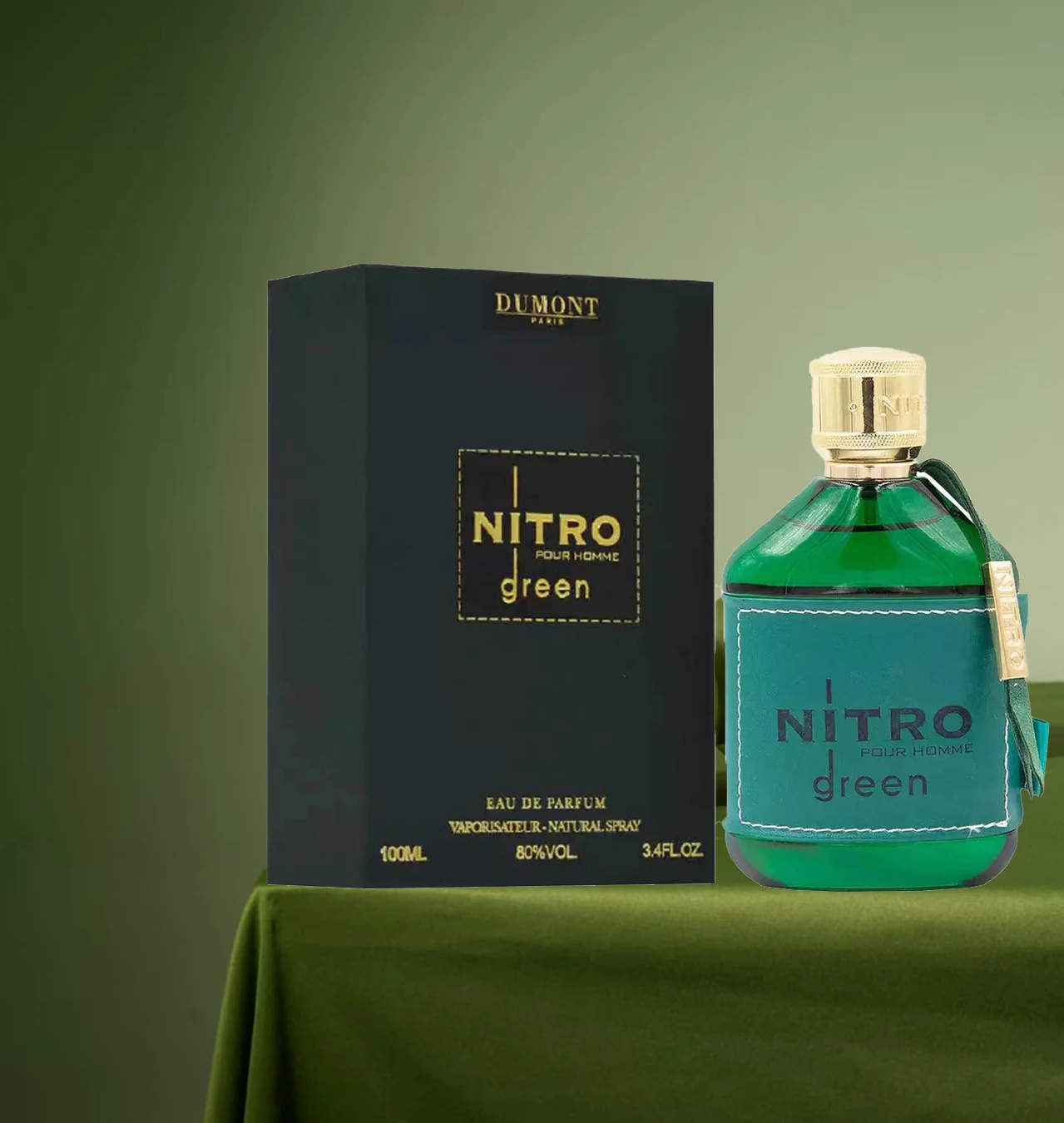 Туалетная вода Dumont Nitro Green - Яркий аромат выходного дня - 3,4 флюид унций (около 100 мл)
