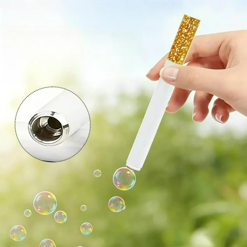 

78-миллиметровая ручная трубка для мыльных пузырей в форме сигареты — миниатюрная сигарета (без пленки для пузырей)