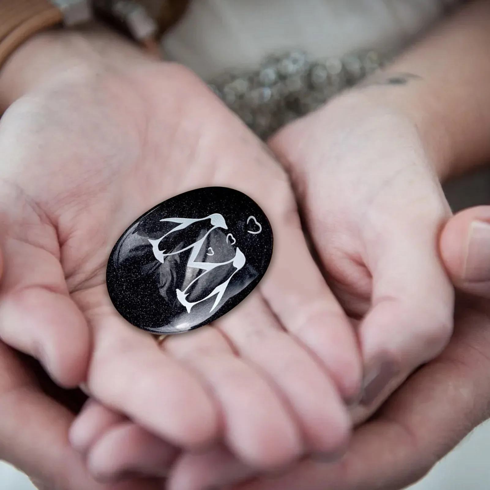 جيب البطريق عناق زينة محفورة تذكار صغير بيبل اسم ل حفلة عيد ميلاد صالح إكسسوارات ديكور منزلي