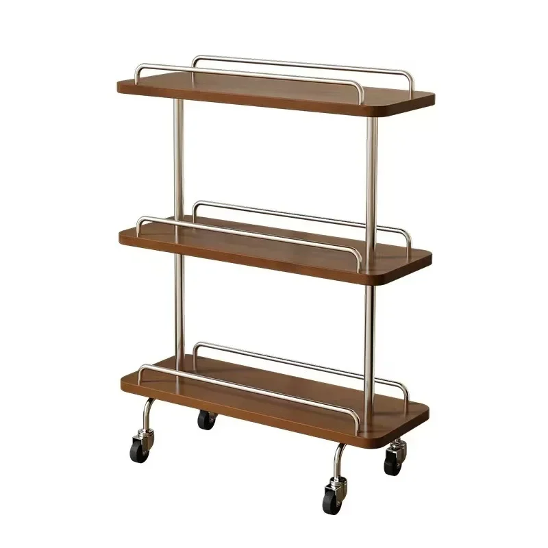 Medieval style trolley storage storage removable retro sofa edge few creative simple living room snack rack