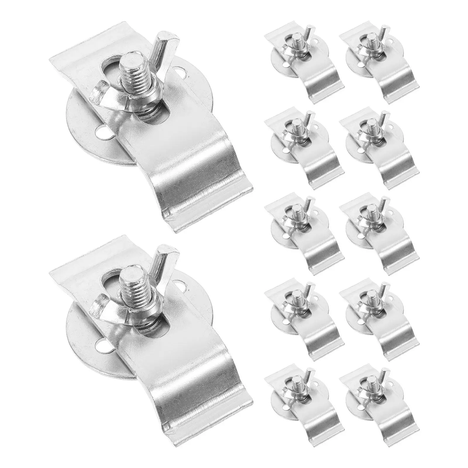 16Sets Stainless Steel Undermount Sink Clips Brackets for Granite Countertop Kitchen Bathroom Heavy Duty Corrosion Resistant