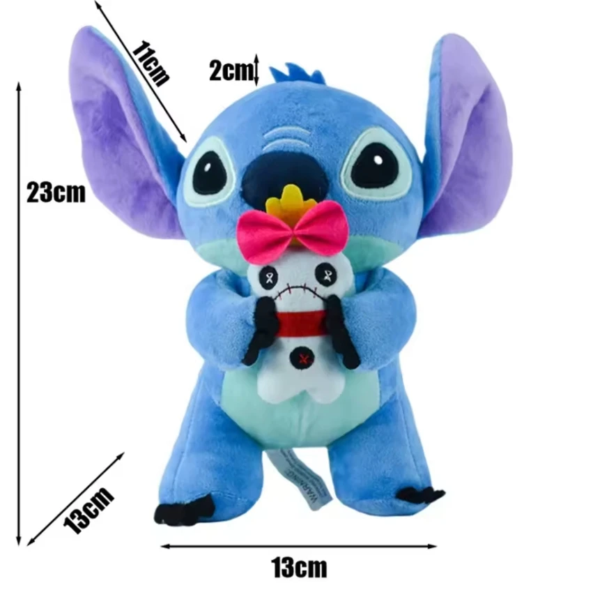 New Disney Cartoon Stitch Angel Scrump Plush Dolls Anime Toys Lilo & Stitch Stich Plush Stuffed Toys Children Birthday Gifts view 3