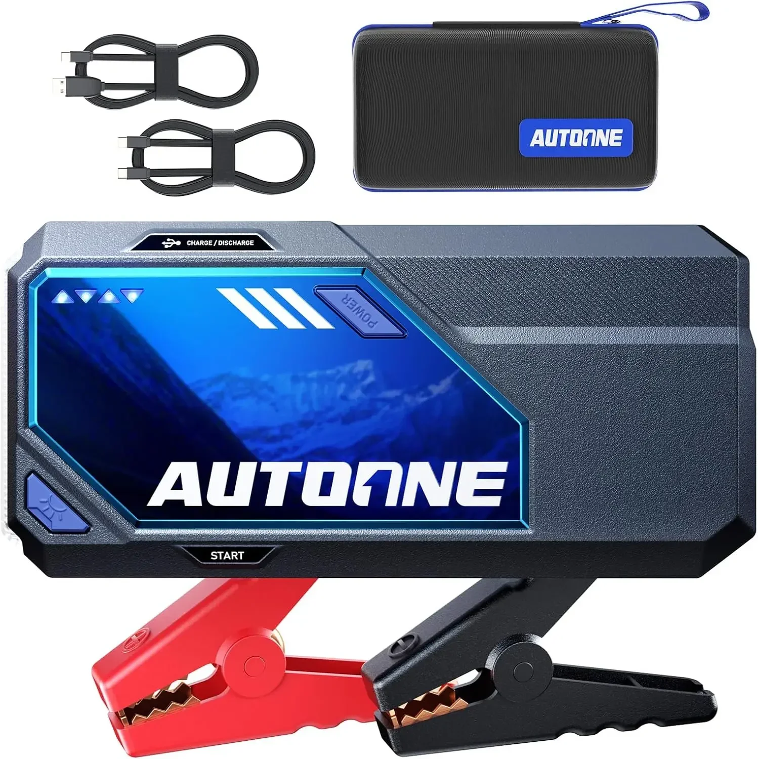 10000A Car Jump Starter 24000mAh Car Battery Jumper Starter Portable 12V (All Gas/All Diesel) 168W DC Jump Box for Car Battery w