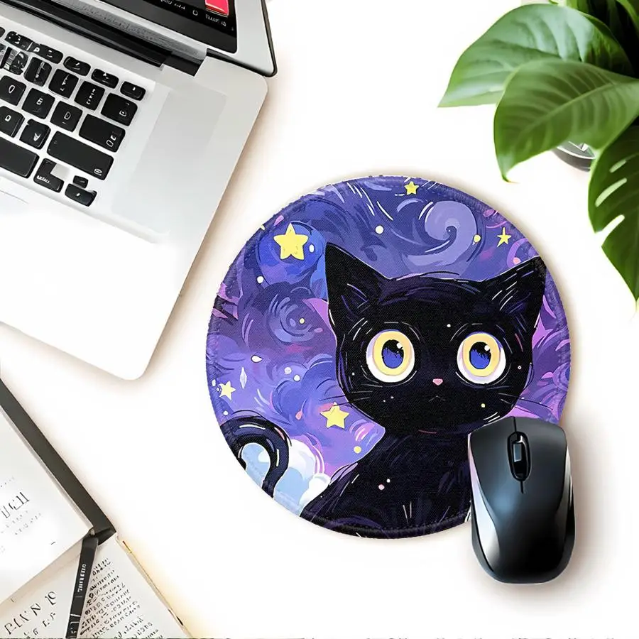 Van Gogh Art Cat Waterproof 1pc Mouse Pad Keyboard Mouse Pad office Pad Game Console Pad Desk accessories Computer Laptop Pad