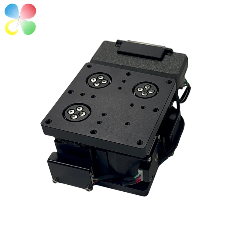 C&K Small XXY Stage JMA-80(MZ-2506)-B5 Miniature Aluminum UVW Alignment Platform Motorized Stage Ball Screw Slide 1 Year