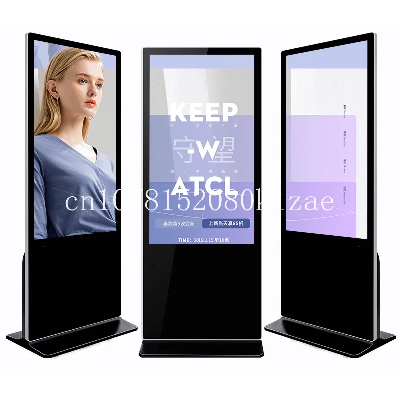 Indoor kiosk independent digital signage 32 inch 43 inch android screen floor network wifi lcd advertising display