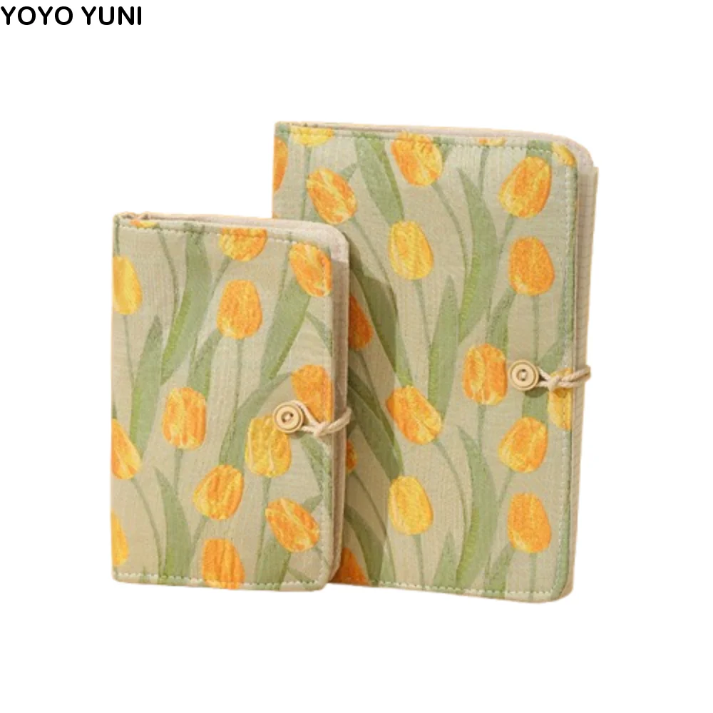 Gift A5/A6 Loose-leaf Book Cover Embroidered Creative Mini Budget Binder Cover INS To Do List Notebook Cover School Supplies