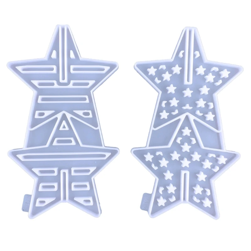 Pentagram Resin Molds Star Resin Mold for Faux Slices Cups Mats