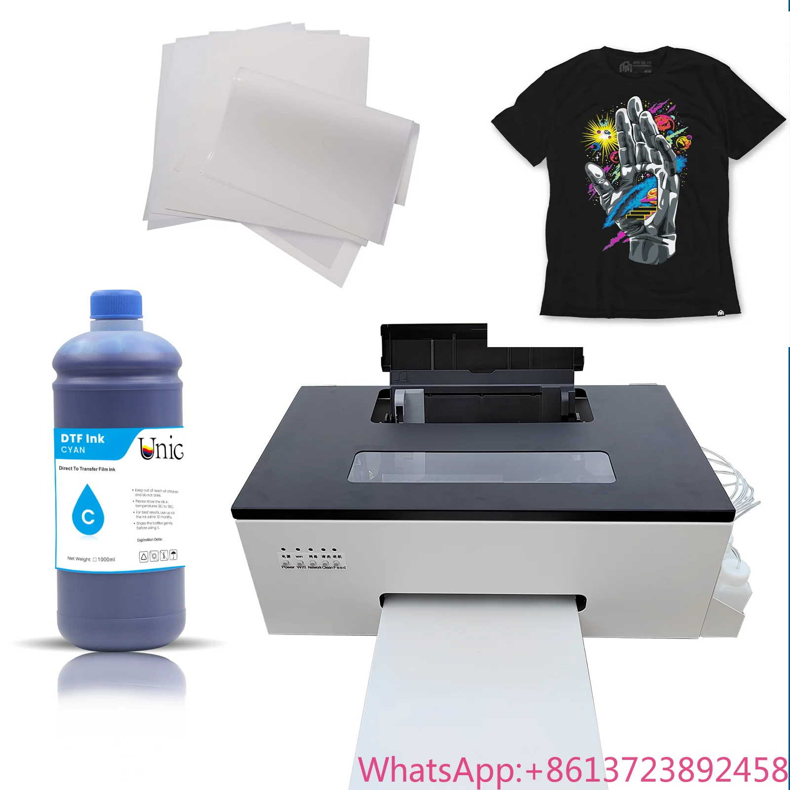 

Unic Hot Sell A3 A4 30cm 60cm PET Film DTF Printers Machine Direct to Film Printer