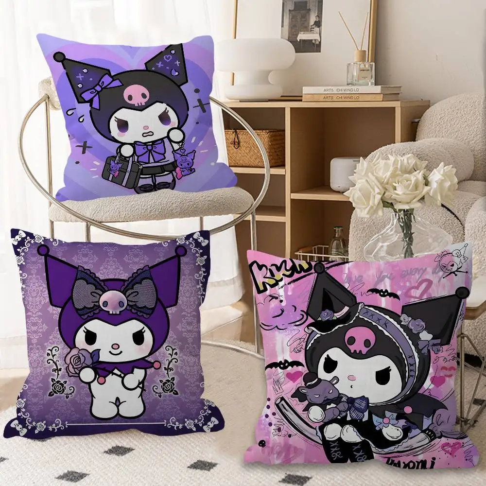 Cute Cartoon K-Kuromi Lucky Dragon pillow cover sofa cushion cover home room decoration children gift