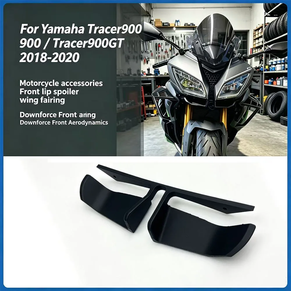 For Yamaha Tracer900 / Tracer900GT 2018–2020 Motorcycle Accessories Front Lip Spoiler Wing Fairing Downforce Front Aerodynamics