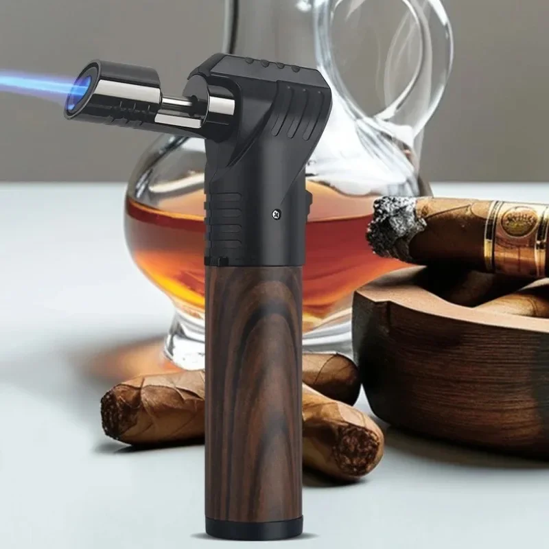 High Temperature Gun Butane Gas Lighter HONEST Kitchen Use Outdoor Barbecue Ignition Tool Mens Cigar Lighter