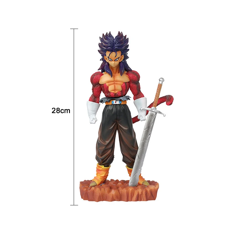 Anime Dragon Ball Z Trunks Figures Future Trunks Ssj4 Figurine 28cm Pvc Action Figure GK Statue Collection Model Toys Gifts