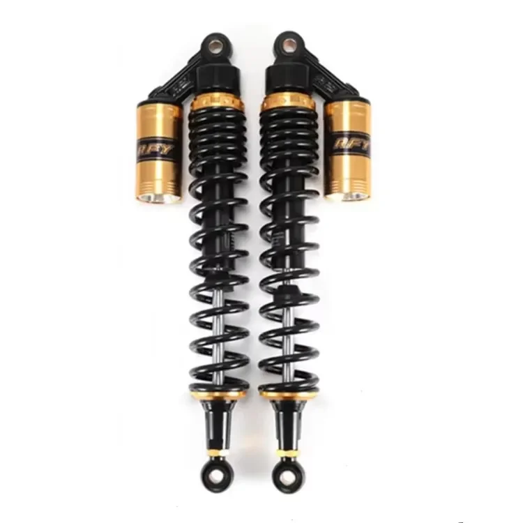 Rfy 8mm Spring 440MM Motorcycle Shock Absorber For Honda CR250 Yamaha Suzuki Kawasaki Quad For ATV Black Gold