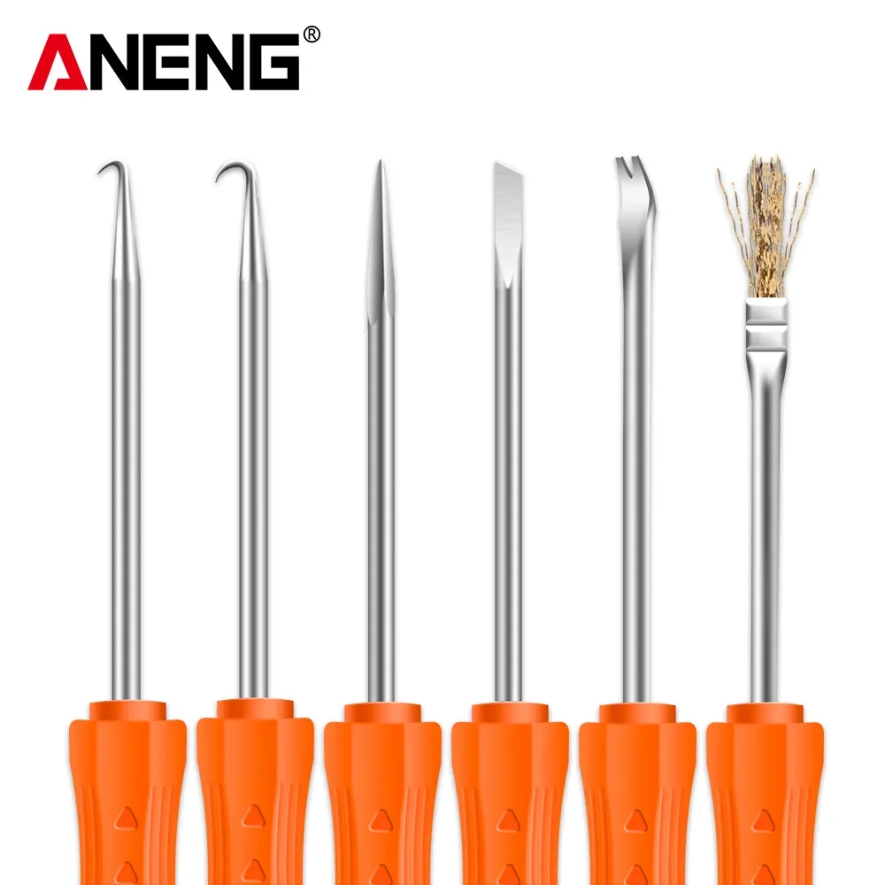 ANENG 전기 납땜 인두 액세서리 6 피스 디 솔더링 보조 용접 전자 수리 보조 테스터 도구