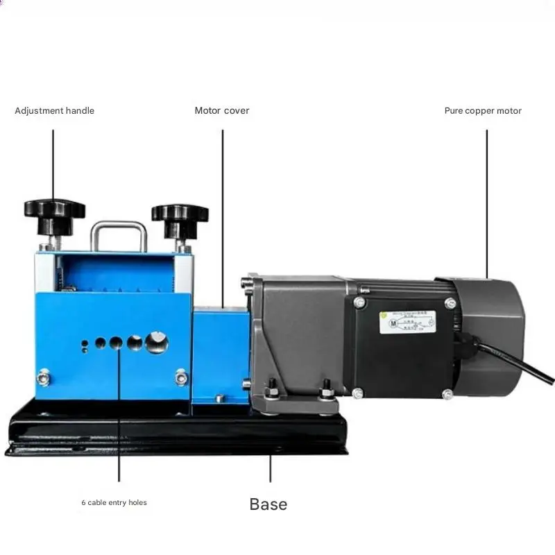 

220V Cable Separating Professional Wire Stripping Machine Electrical Scrap Copper Cable Tool Recycling Small Waste Wire Stripper