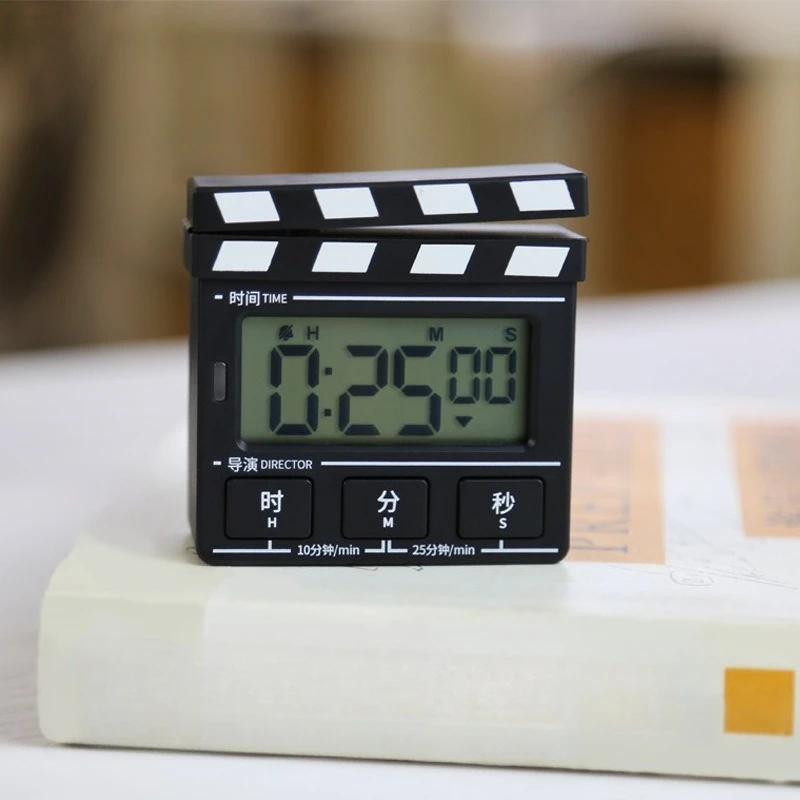 Creative Retro Clapper Timer Electronic Quiet Timer for Kitchen Cooking Study Desktop Count Up Down