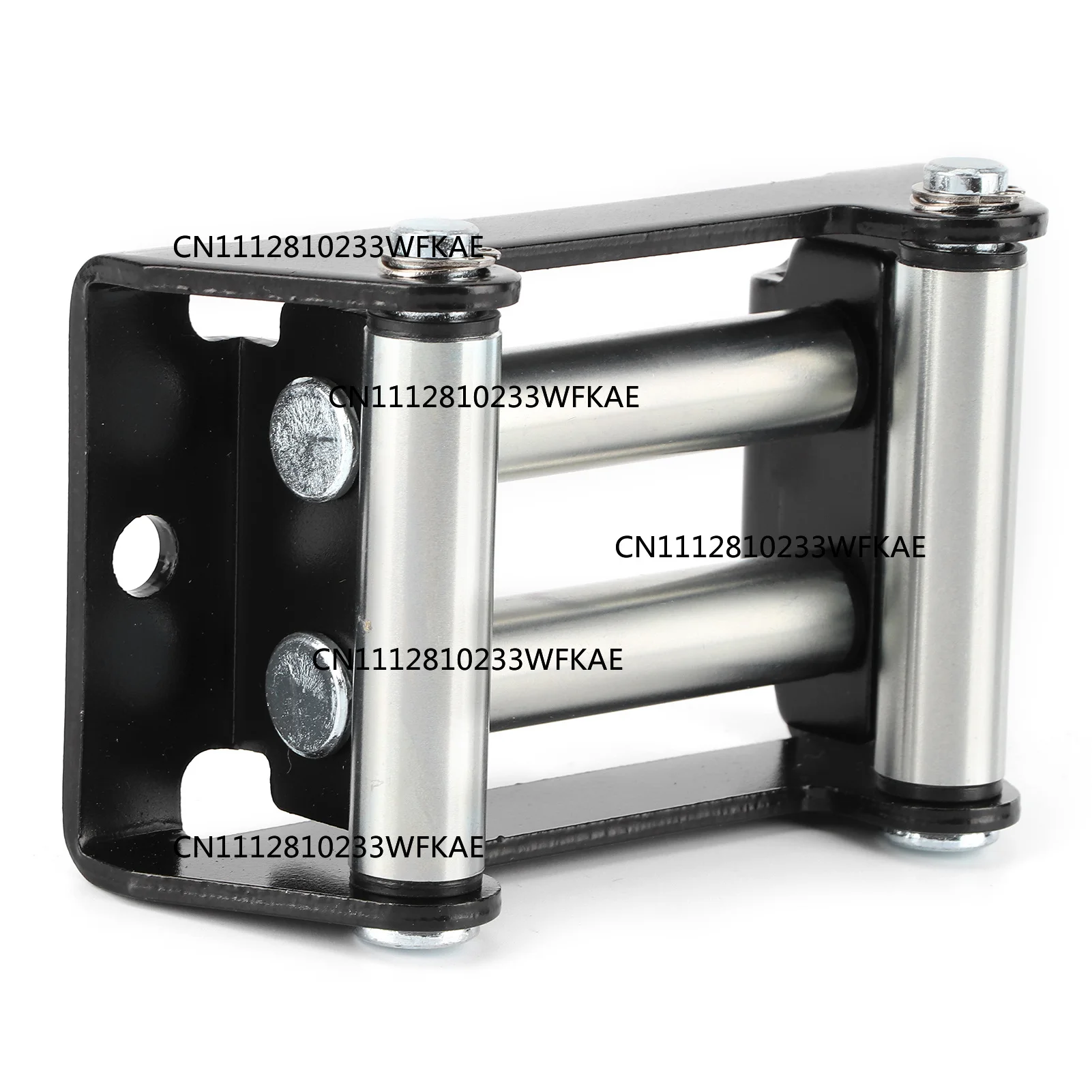 2pcsHeavy Duty Winch Roller Fairlead Galvanize 110mm/4.3in Hole Distance with Strong Construction