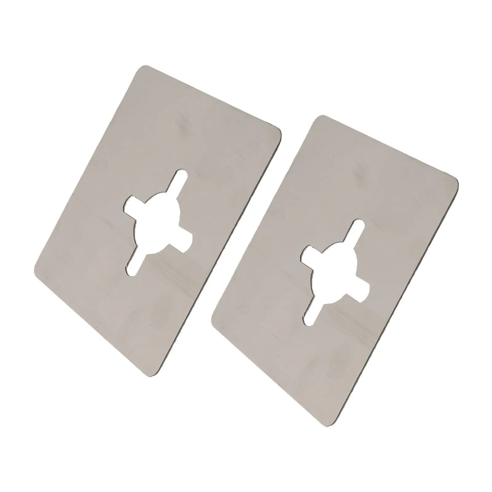 2 قطعة لوحة إصلاح الفولاذ المقاوم للصدأ قفل الكرة لوحة إصلاح ثابتة قفل غرفة النوم قفل باب الغرفة لكمة خالية قفل الباب لوحة إصلاح