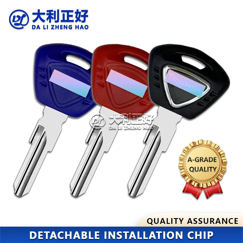 

DL Motorcycle Keys For Triumph T1050 T955 Street Triple 600 675 Tiger 800 T100 T900 T800 T120 Motorcycle Detachable chip key