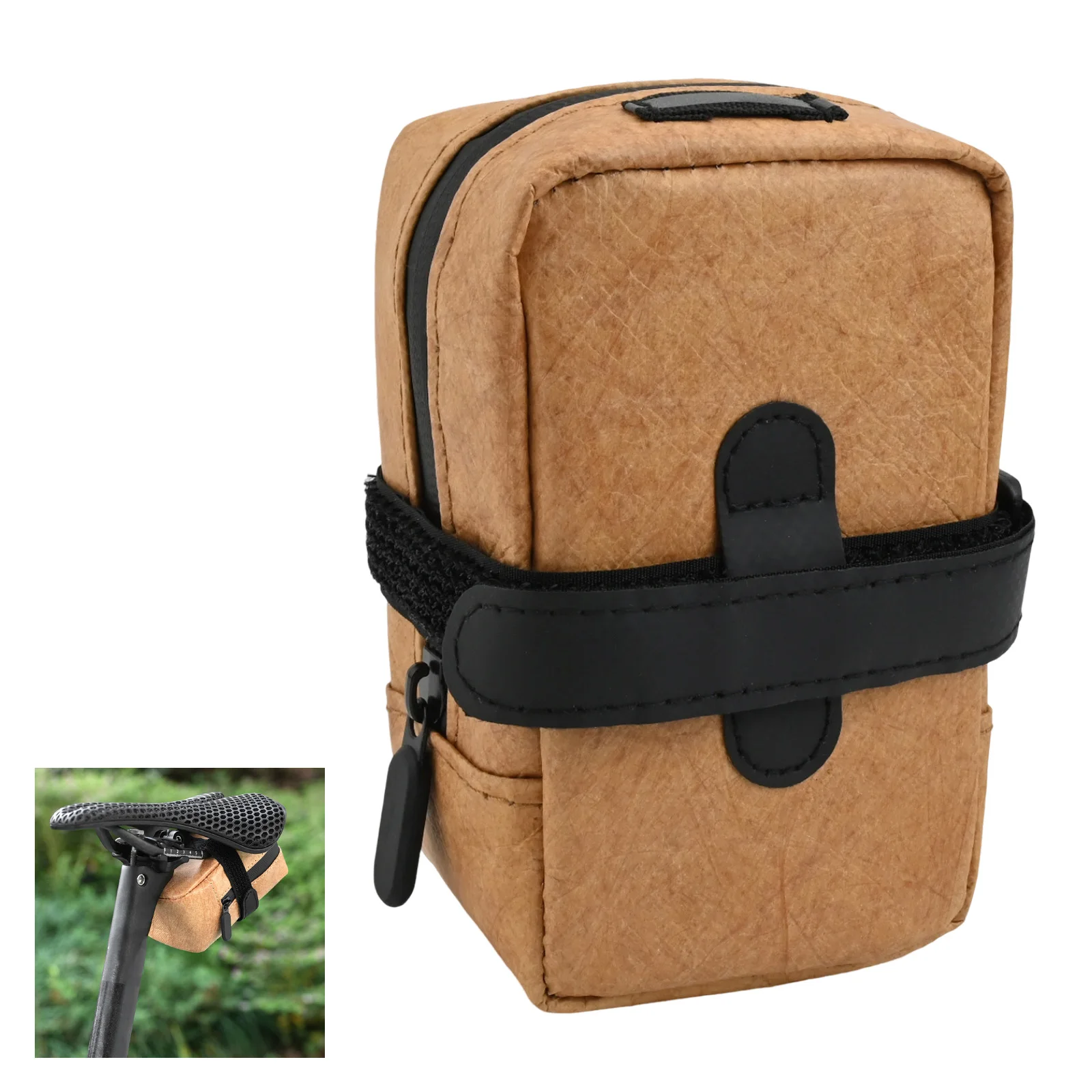 

Водонепроницаемая седельная сумка для езды на велосипеде на открытом воздухе, 13,5*6,5*8,5 см, легкая велосипедная сумка, светоотражающие защитные полосы