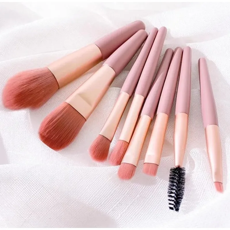 8 قطعة مجموعة فرش مكياج ناعمة منفوشة لمستحضرات التجميل كريم الأساس وأحمر الخدود وبودرة ظلال العيون كابوكي مزج فرشاة للمكياج أداة التجميل #4