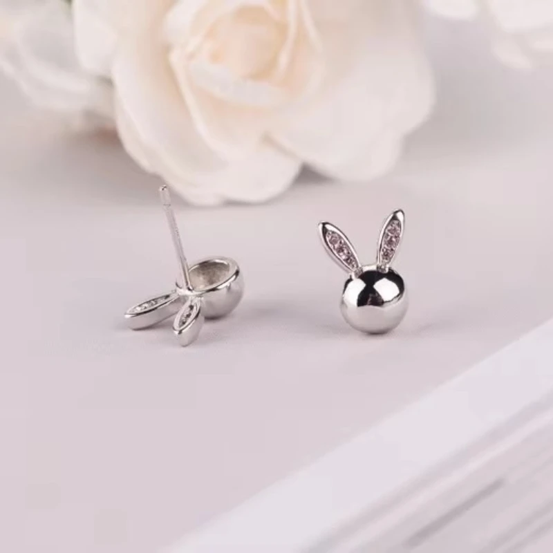 REETI 925 srebro królik stadniny kolczyki dla kobiet elegancka biżuteria ślubna pendientes mujer moda 2019 Brincos — zdjęcie 5