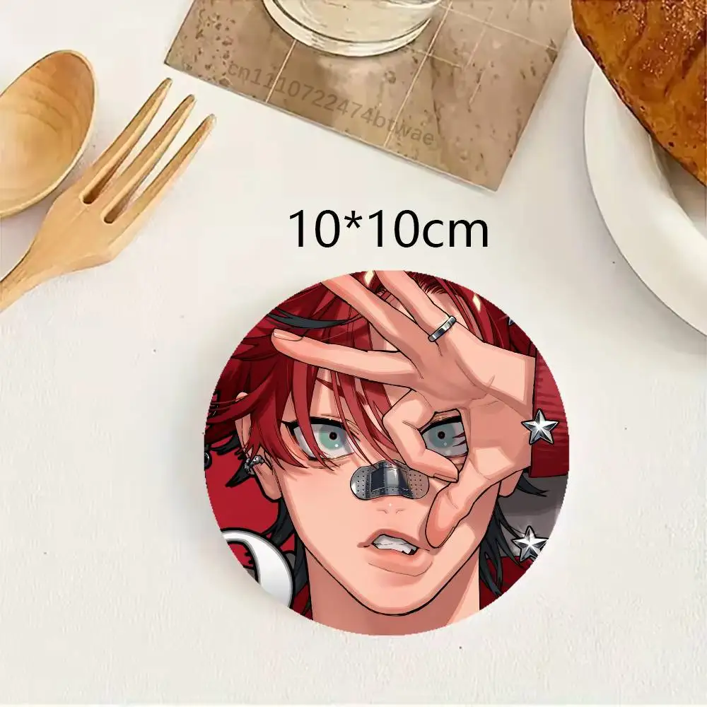 Alma G-Gokurakugai Round Wooden Coasters Suitable For Restaurants And Coffee Home Gift Choice Holidays