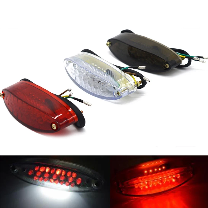28 LEDs 3W 12V Motorcycle Rear Light Led Bike Rear Tail Stop Brake ellipse Light