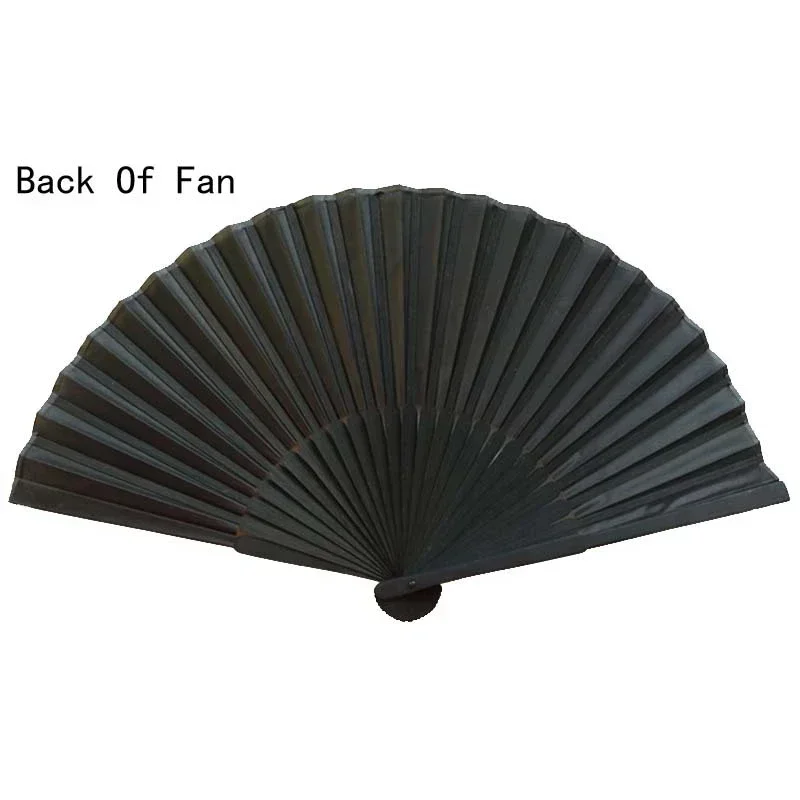 Black Hand Fan Vintage Folding Fans Wedding Party Favor Supplies Dance Home Party Folding Decorative Fans