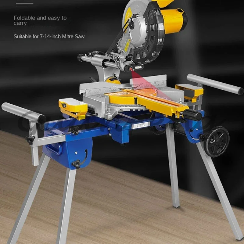 Mobile multifunctional aluminum miter saw table