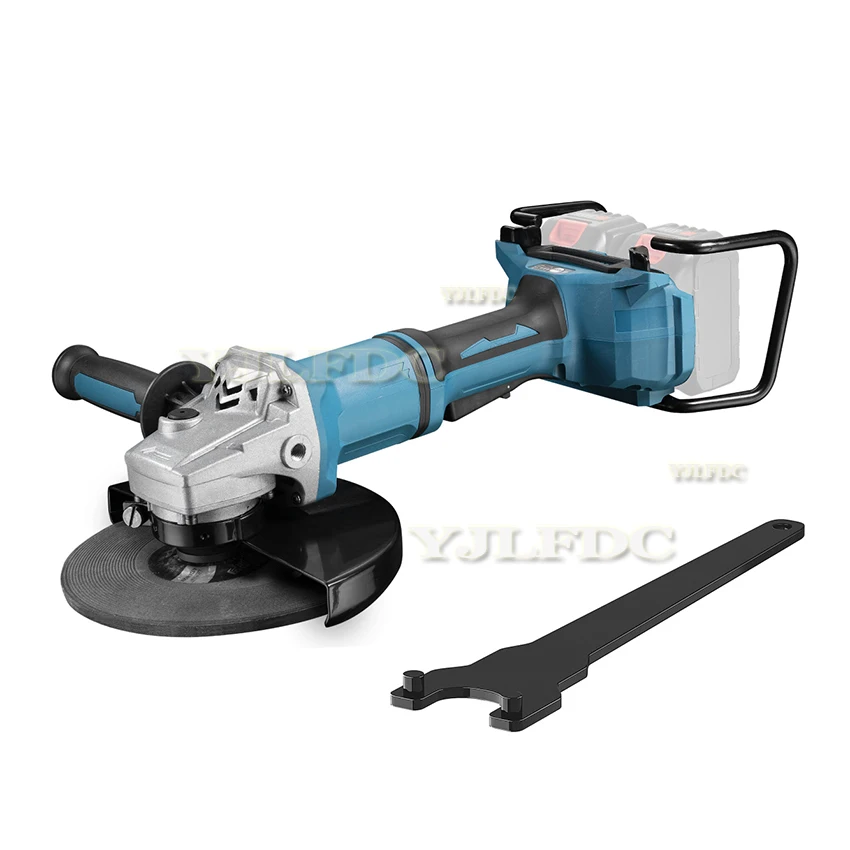 180mm ブラシレスアングルグラインダー ハンドヘルドコードレス木工研磨金属切断電動工具 マキタ18Vバッテリー対応