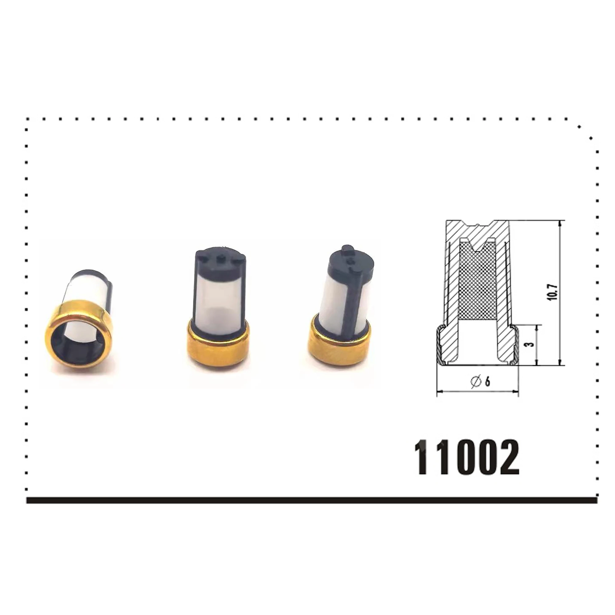 Wholesale Fuel Injector Basket Micro Filter ASNU003 Good Quality for Toyota Service kit 6*3*10.7mm FL-11002