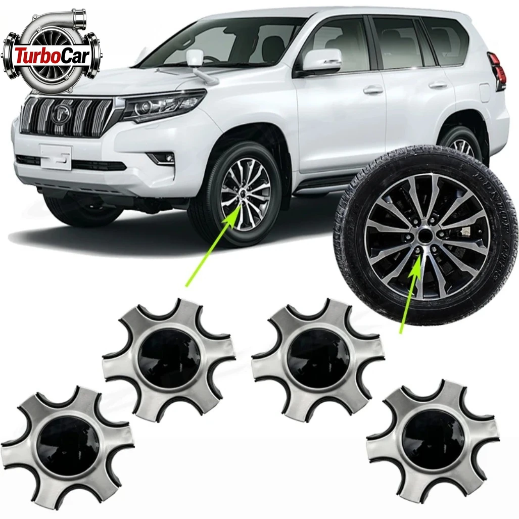 

4PCS/lot Wheel Hub Center Cap For Toyota Land Cruiser GDJ155 GRJ150 OEM 4260B-60420 Wheel Hub Cover Replacement
