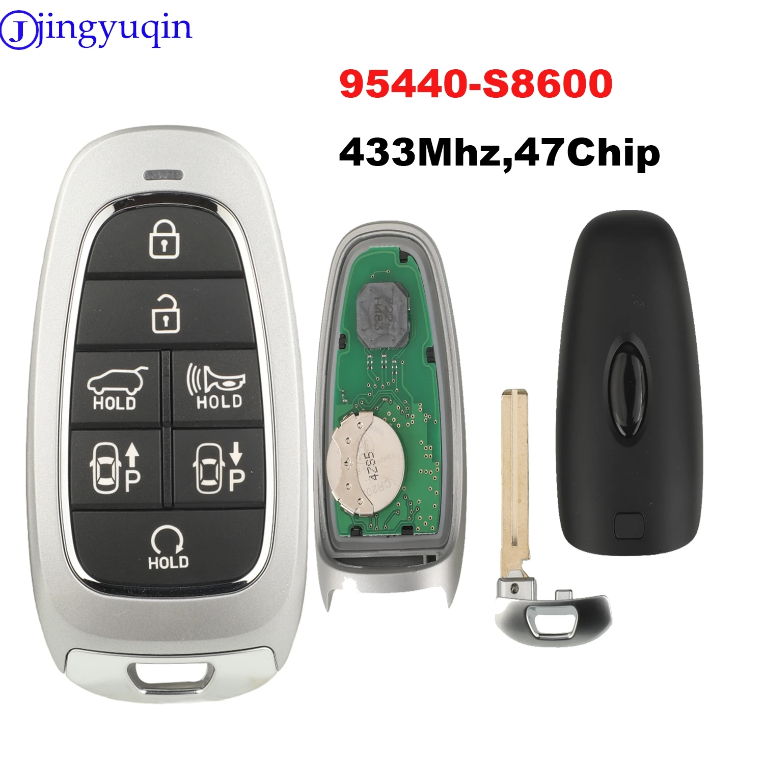 

jingyuqin Car Key Smart Key Remote 95440-S8600 For Hyundai Palisade 2022+ OEM 95440 S8600 Case
