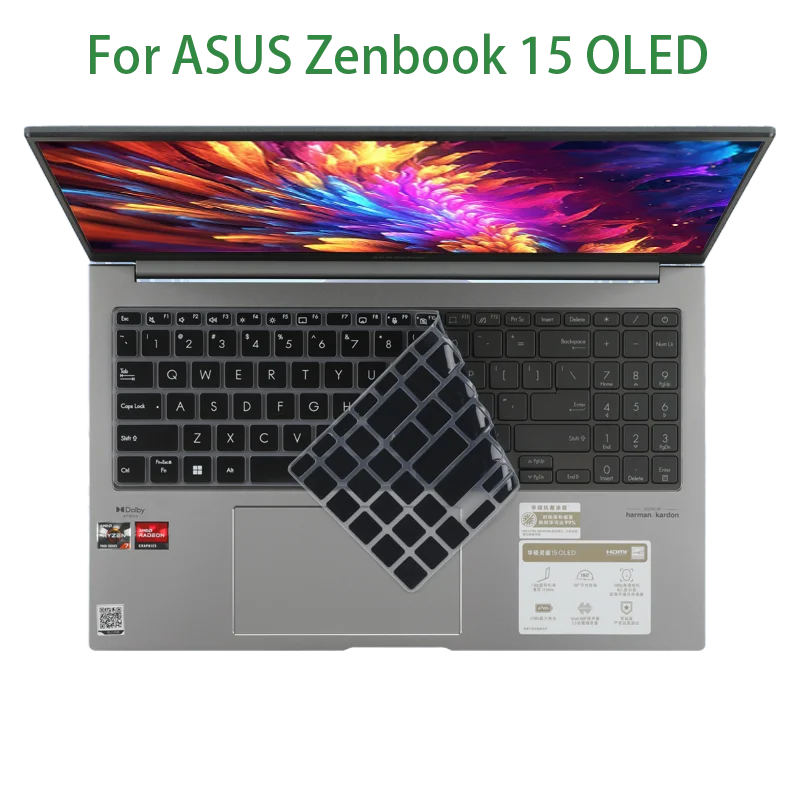 For ASUS Zenbook 15 UM3504 UM3504DA UM3504D 15X M3504 M3504Y K3504 V VA VAB S3504 YA VA S3504 Y V Laptop Keyboard Cover Skin