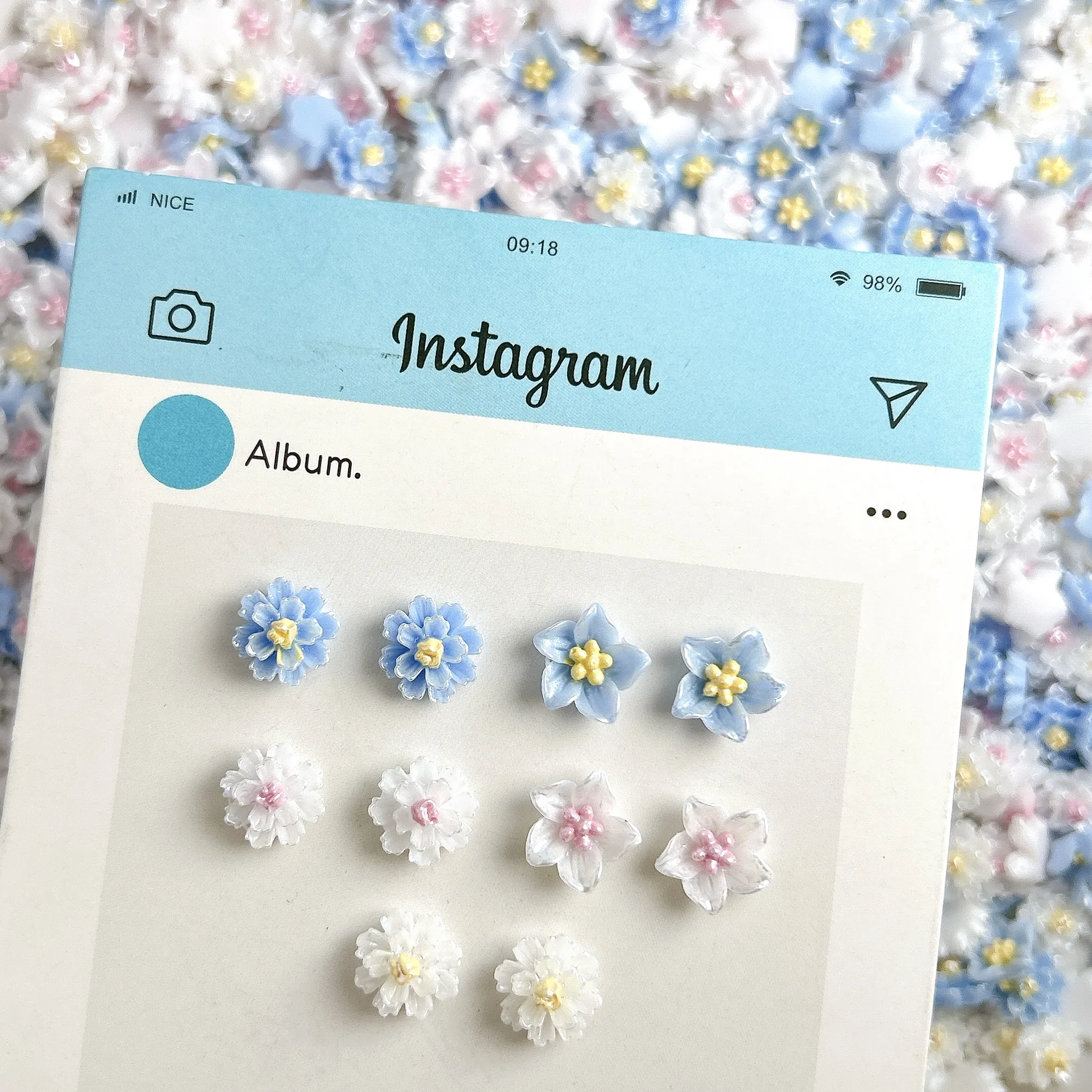 30 個 3D クリエイティブ発光ハイビスカスの花樹脂ネイルアート装飾かわいいダブルカラー光沢のある花ネイルチャーム DIY