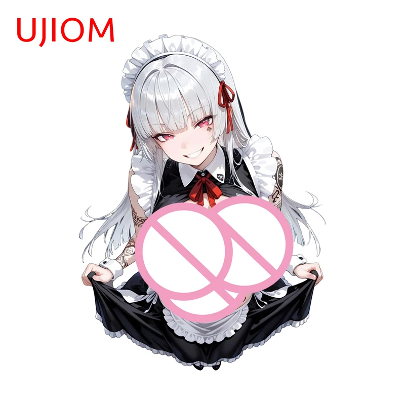 UJIOM Anime Girl Tattoo Interesting Wall Sticker Fashion Creative Silhouette Style Decal Suitable For Object Interior Decor Item